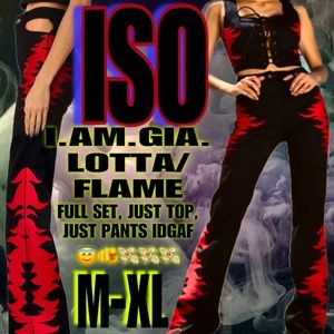 IN SEARCH OF I.AM.GIA Lotta Flame Set or Just Top/Bottom in M/Lrg/Xl